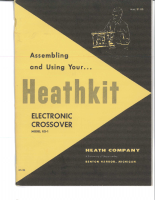 Heathkit XO-1-crossover - Manual 